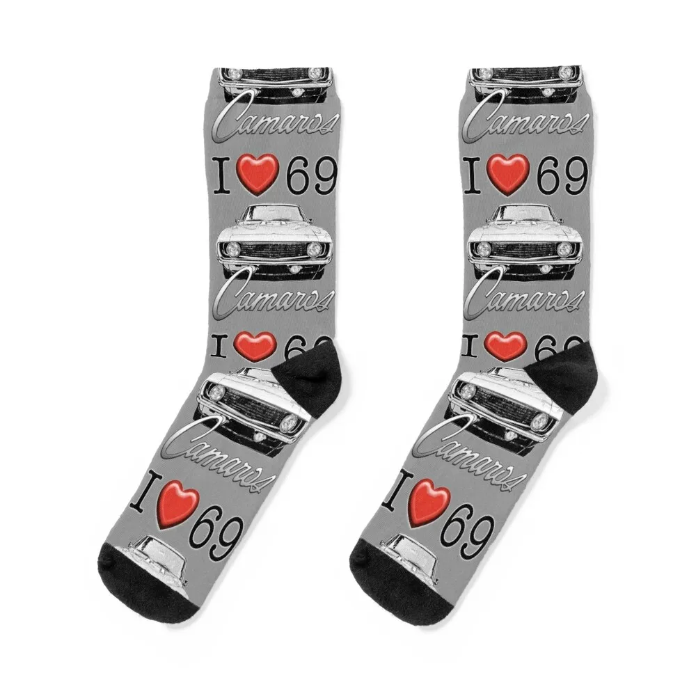 I love 69 Camaro Socks Novelties christmass gift anime Boy Child Socks Women's