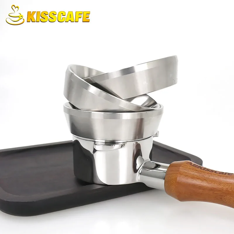 54mm Kaffee Dosier ring 304 Edelstahl Brüh schüssel Trichter für Breville Sieb träger Espresso maschine Zubehör Barista Werkzeug