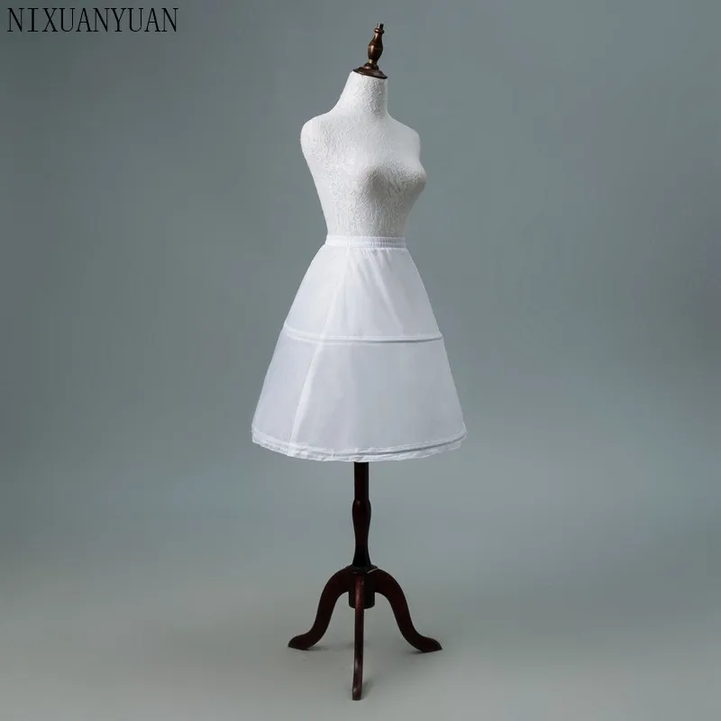 Bán Buôn 2 Treo Tường Trắng Một Đường Dài Đầm Hoa Bé Gái Petticoat Trẻ Em Ba Lê Petticoat Con Crinoline Váy Bé Gái Tây Nam Không