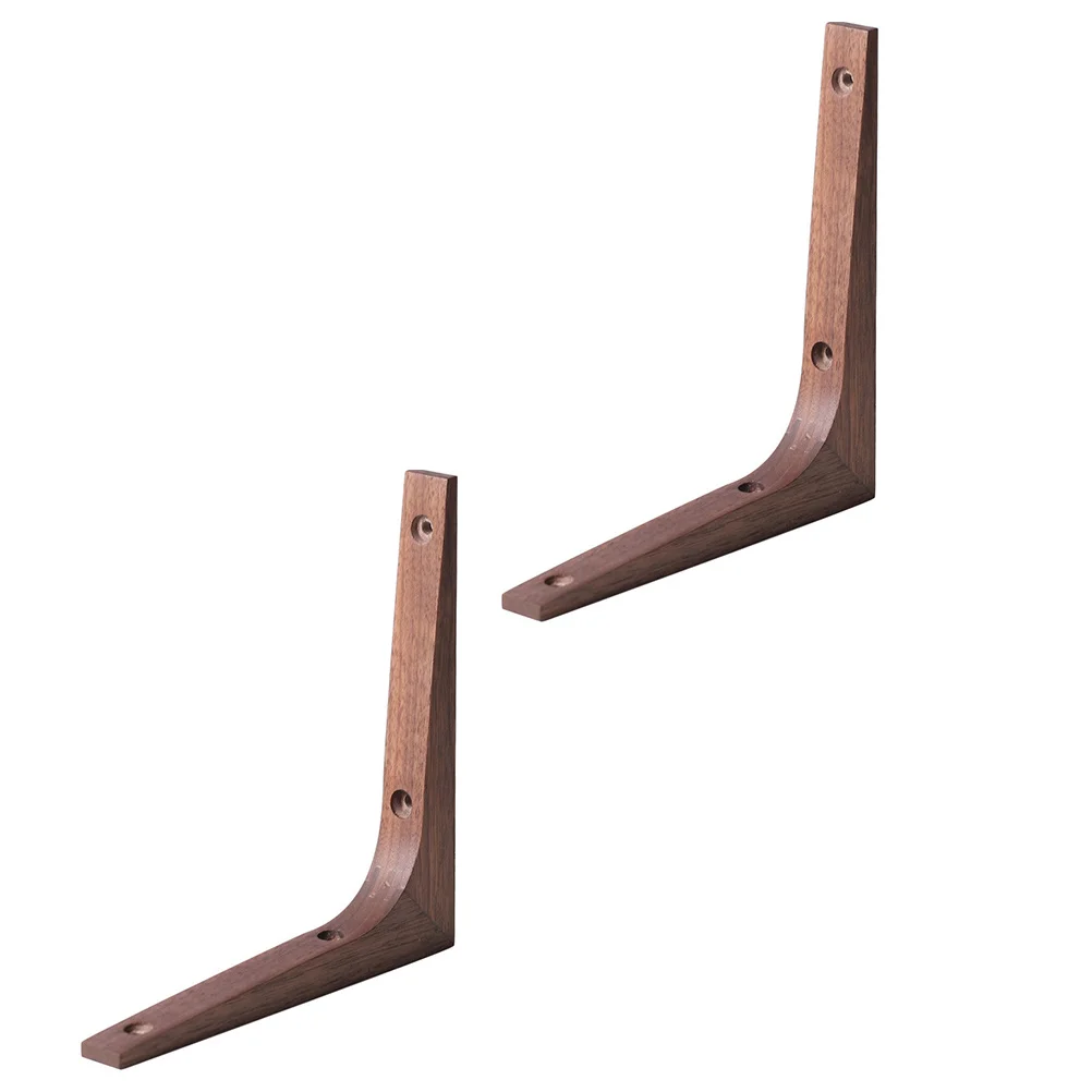 

2pcs Wall Shelf Fixators Durable Wooden Corner Brace Brackets For Wall Mounted Shelves Supports Shelf Brackets Racks