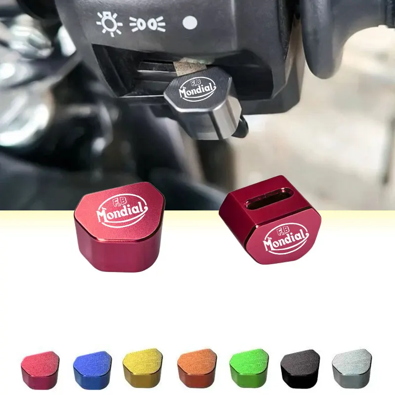 For FB Mondial Flat Track Hps 125 300 CNC Aluminum Motorcycle Handlebar Switch Button Cover Turn Signal Protective Caps