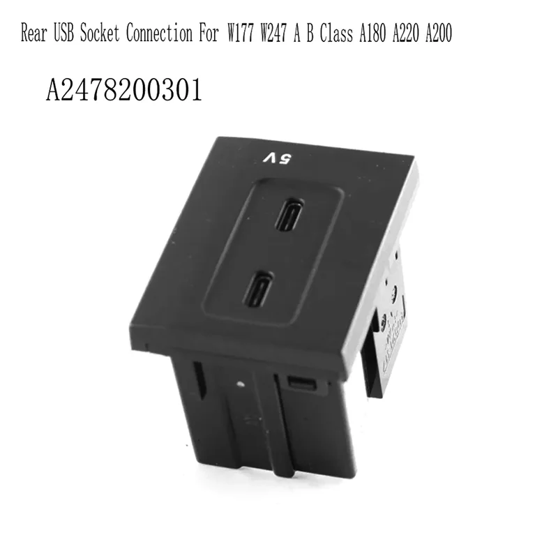 AT92-Rear USB Socket Connection USB Hub TYPE-C Port Socket Plug Connector Unit A2478200301 USB C Port Socket Plug