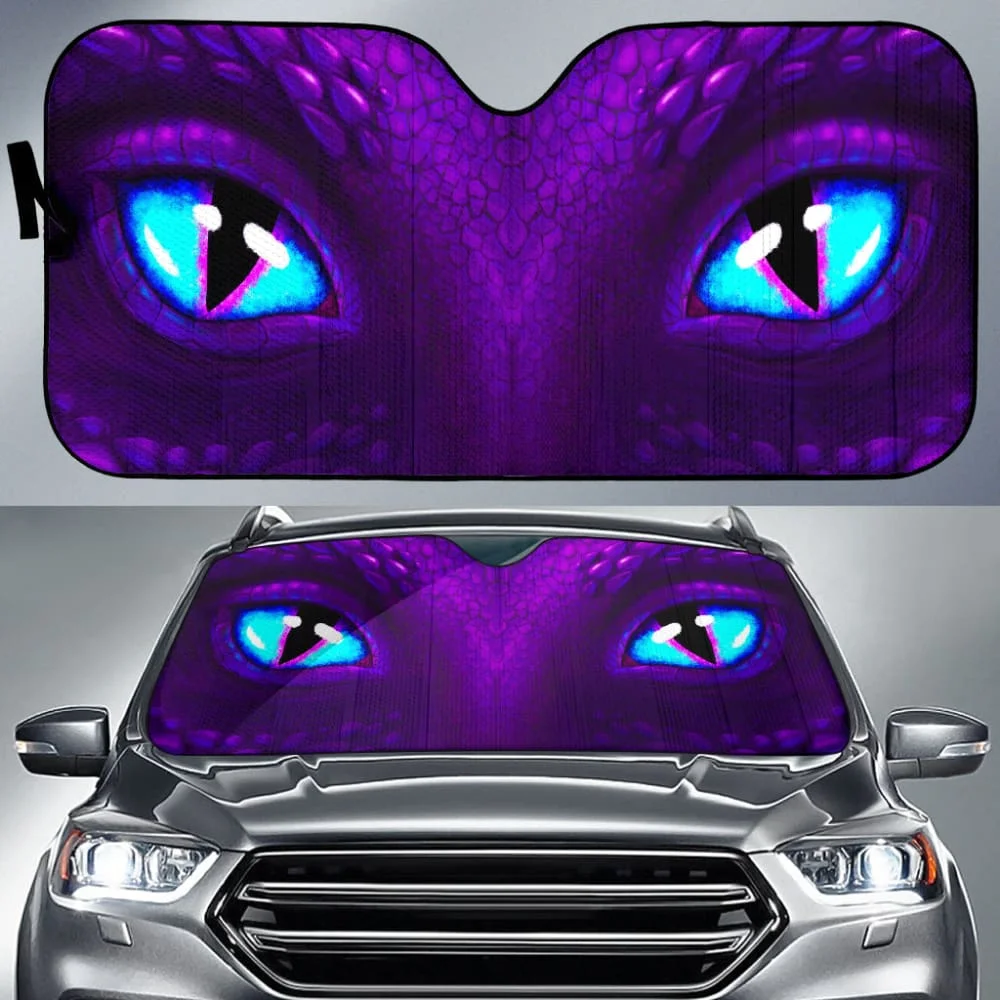 DRAGON EYE Universal Car Side Window Sun Shade Cute Windshield Sunshade for Cars Sedan Truck SUV Sun Visor Protector