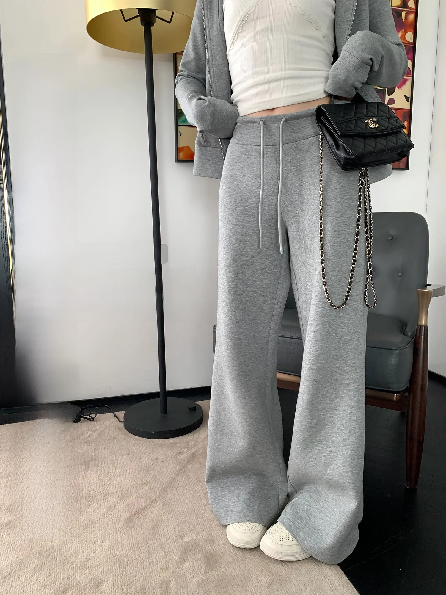 

Женские повседневные брюки Hhi Curve Reformation с высокой талией, на шнурке, легкие, утягивающие, скрывающие бедра, широкие штаны-джоггеры