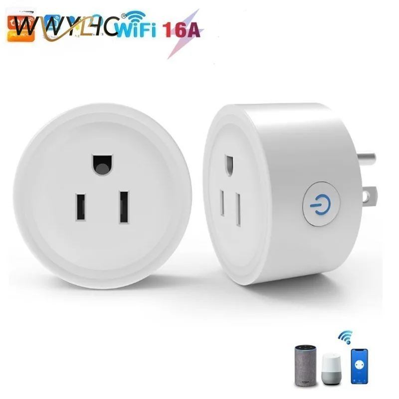 

Applicable To WiFi Smart Socket 16A20A with Power Metering Mobile APP Remote Control European Plug
