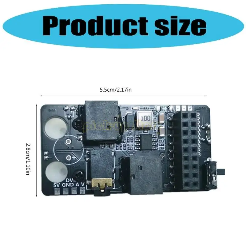 Q5WA 5.8G -приемник цифровой в аналоги преобразователей для очков FPV с дисплеем напряжений