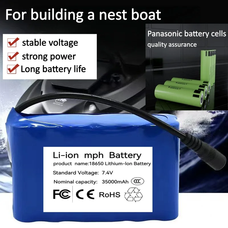 

Original T1882011-5 T888 V007 H18 C18 2S2P 7.4V 19800mAh Li-ion Battery pack for Remote Control/RC Fishing Bait Boat battery