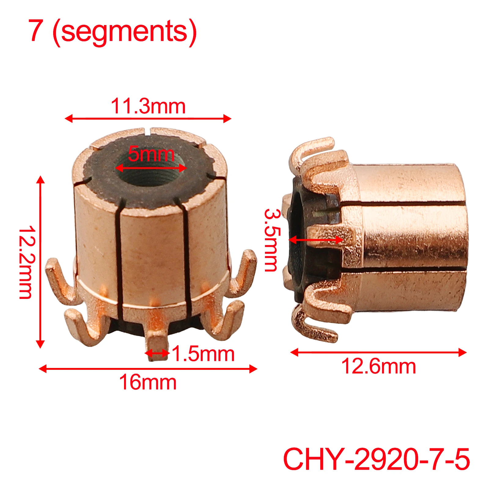 Electric Motor Commutator Compatibility Copper Copper Bar Number Features Package Content Precise Design Total Length