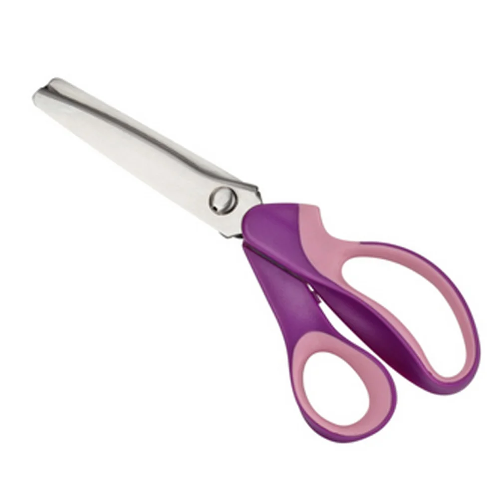 9.3 Polegada tesoura de aço inoxidável alça anatômica rolamento de esferas conjunta artesanato tesouras para tecido papel pinking alfaiate costura