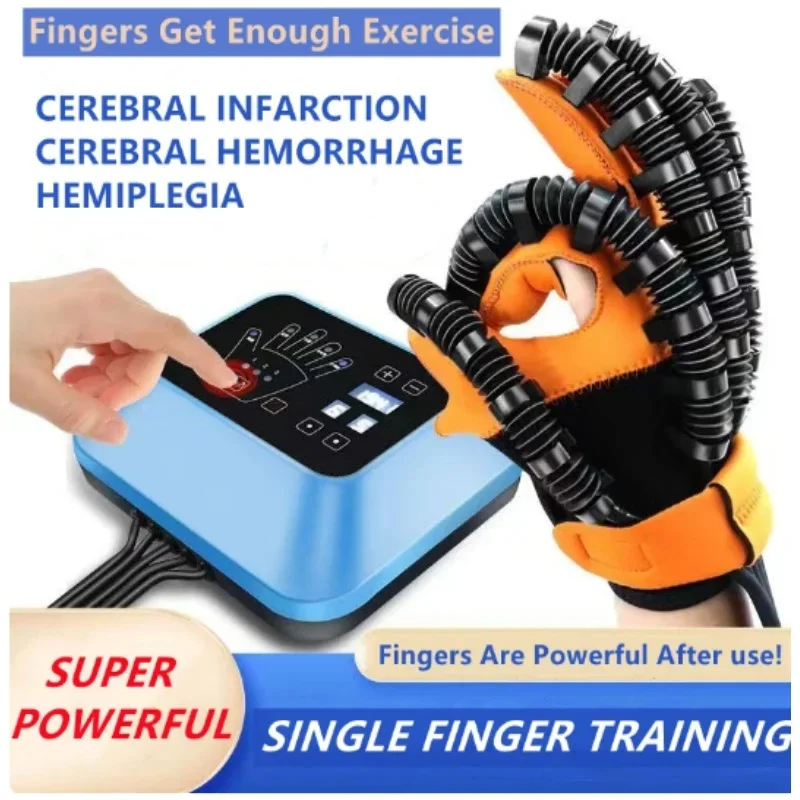 Left Hand and Right Hand Finger Rehabilitation Exerciser Robot Glove Stroke Hemiplegia Cerebral Infarction Training Equipment