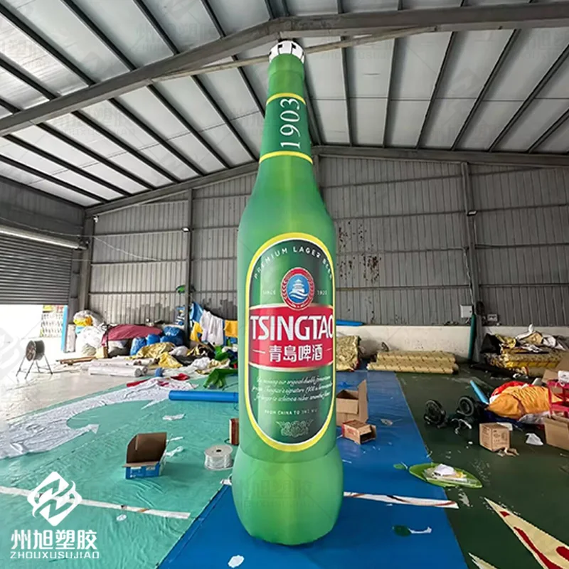 

Надувные пивные бутылки с воздуходувками, наружный квадрат, торговый центр, парк и крупномасштабный реквизит для украшения мероприятий.