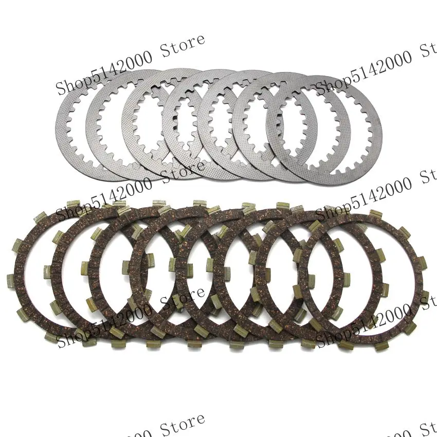 Clutch Friction Disc Plate For Yamaha XT550 5Y3 XT550J OEM:5Y1-16321-00/583-16321-00 7 5Y1-16331-01/4L0-16321-00 1  360-16325-00