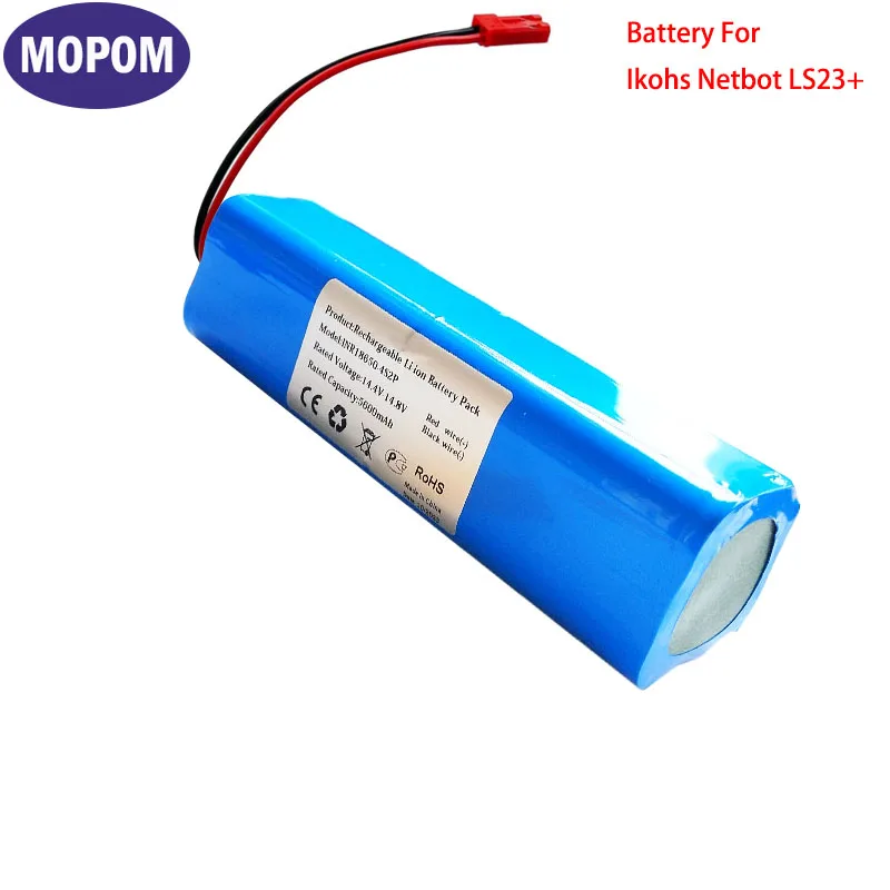 5200mAh/6800mAh Li-ion Rechargeable Battery for Ikohs Netbot LS23+ Vacuum Cleaner Accessories (Not LS23)