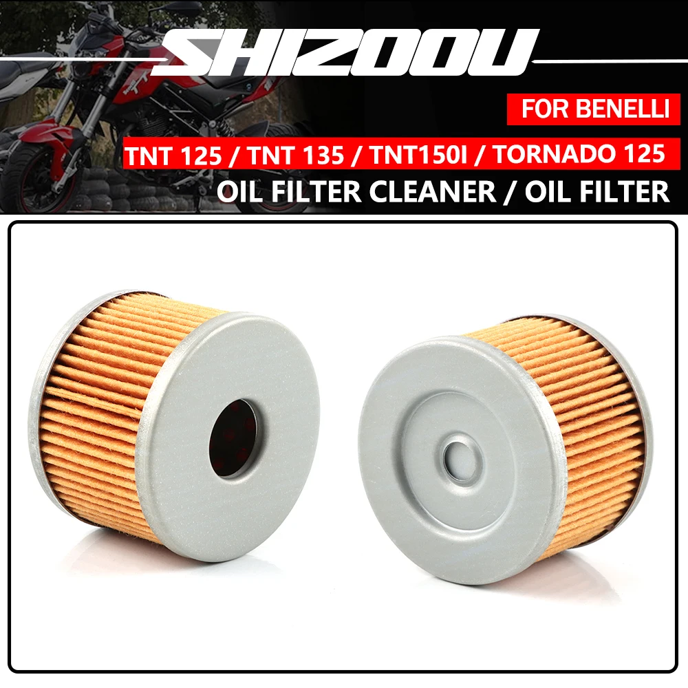Filtro de Aceite para Motocicletas Benelli TNT125, TNT135, BN125, BN, TNT 125, 135, TNT150i, TNT 150i EFI, Tornado 125, BJ125-3E
