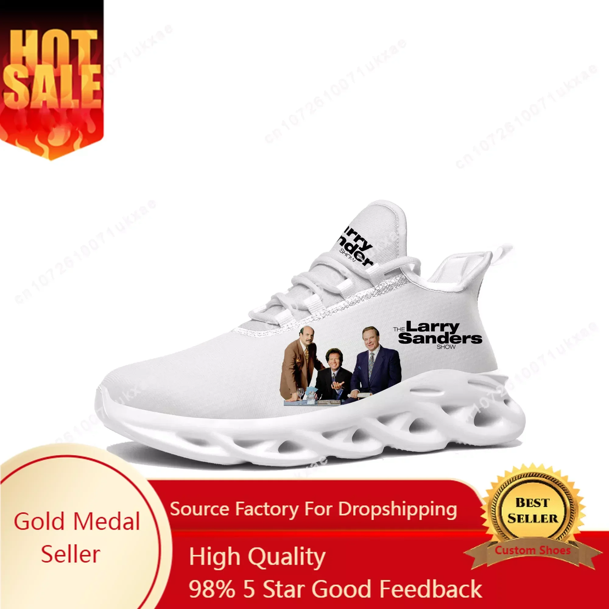 

Larry Sanders Show Flats Sneakers Mens Womens Sports Running Shoes High Quality Sneaker Lace Up Mesh Footwear custom made Shoe