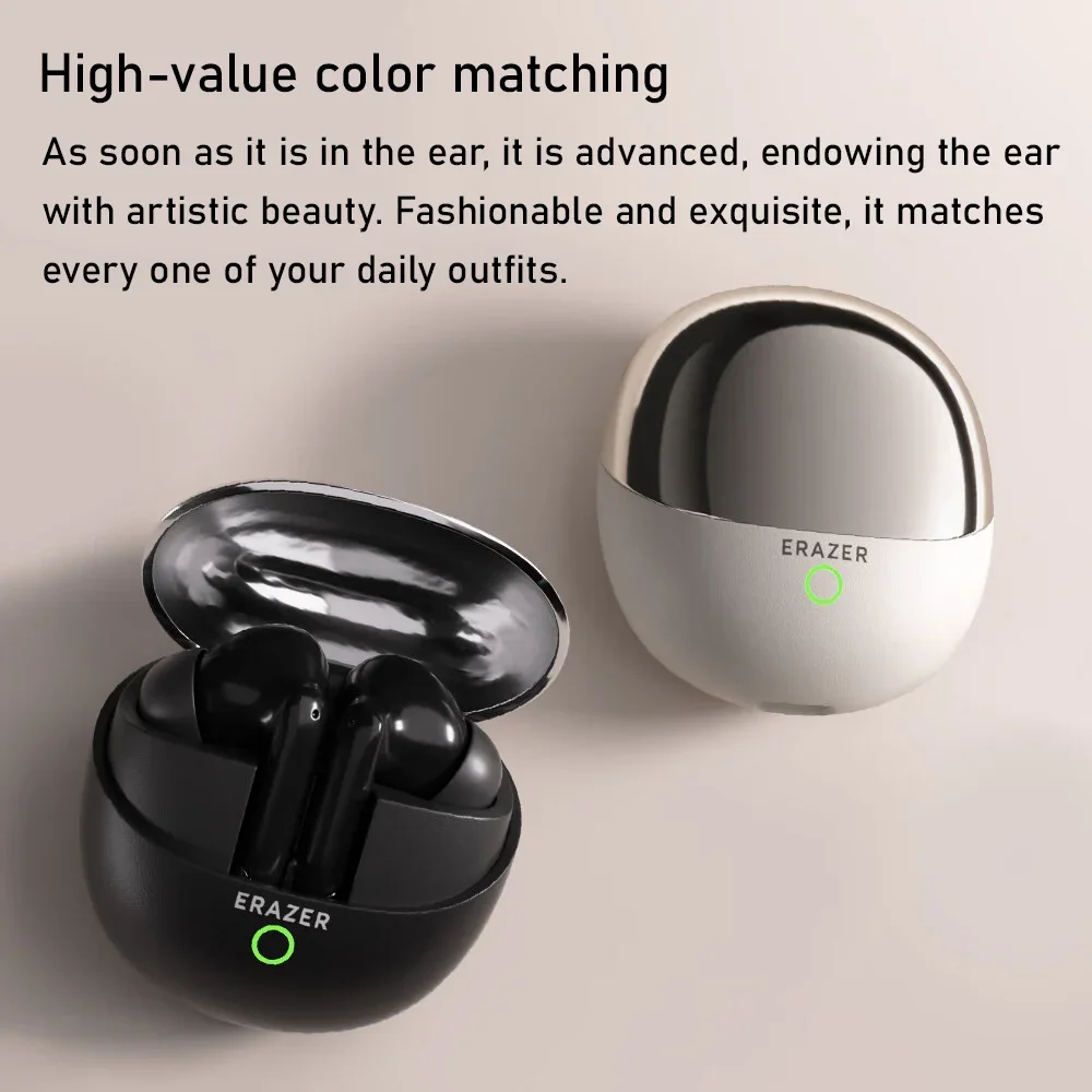 سماعات لينوفو ستيريو لاسلكية تعمل بالبلوتوث 5.3 داخل الأذن رياضية للحد من الضوضاء موسيقى جهير ثقيلة مع سماعات مساعد صوتي E30 #1