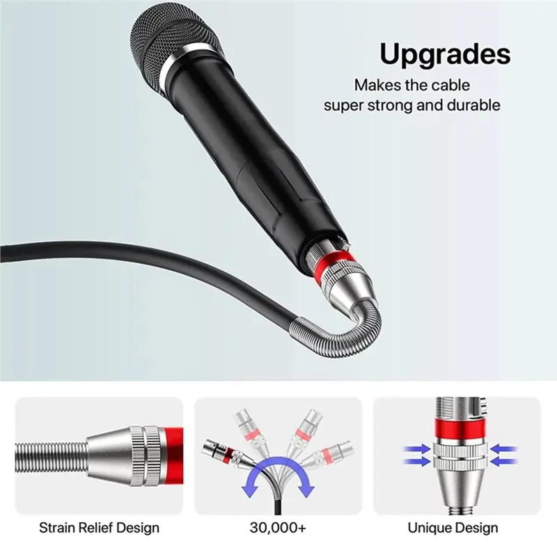 XLR Cables XLR Male To Female Cable Metal Spring Microphone Cable