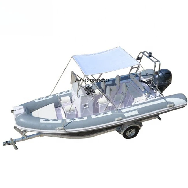 

5.8m Fiberglass Large Fast Rib Boats Rubber Dinghy for Sale
