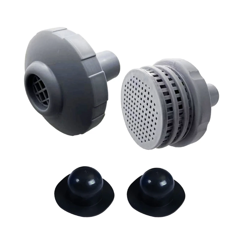 Above Ground Swimming Pool Parts with Outlet Strainer & Inlet Nozzle and Pool Plug Stopper for 25022E 1500 Dropship