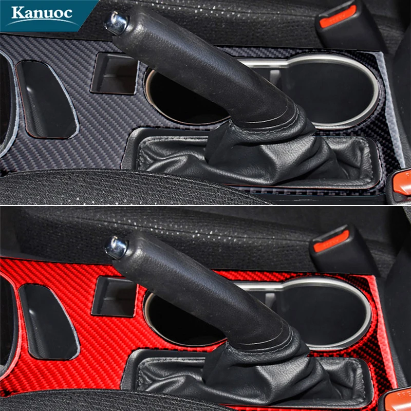 

For Toyota Corolla 2014 2015 2016 2017 2018 Car Interior Decorative Accessories Carbon Fiber Water Cup Panel Stickers Frame