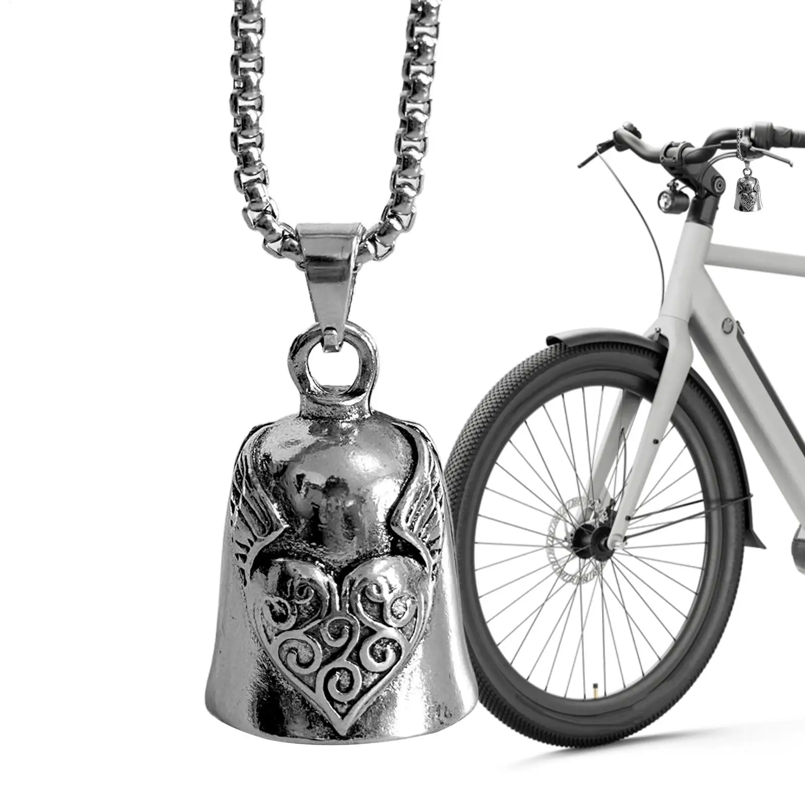 

Bell For Motorcycle Heart Wing Motorcycle Supplies Small Motorbike Bell For Riders Long Distance Drive Road Trip Daily Commute