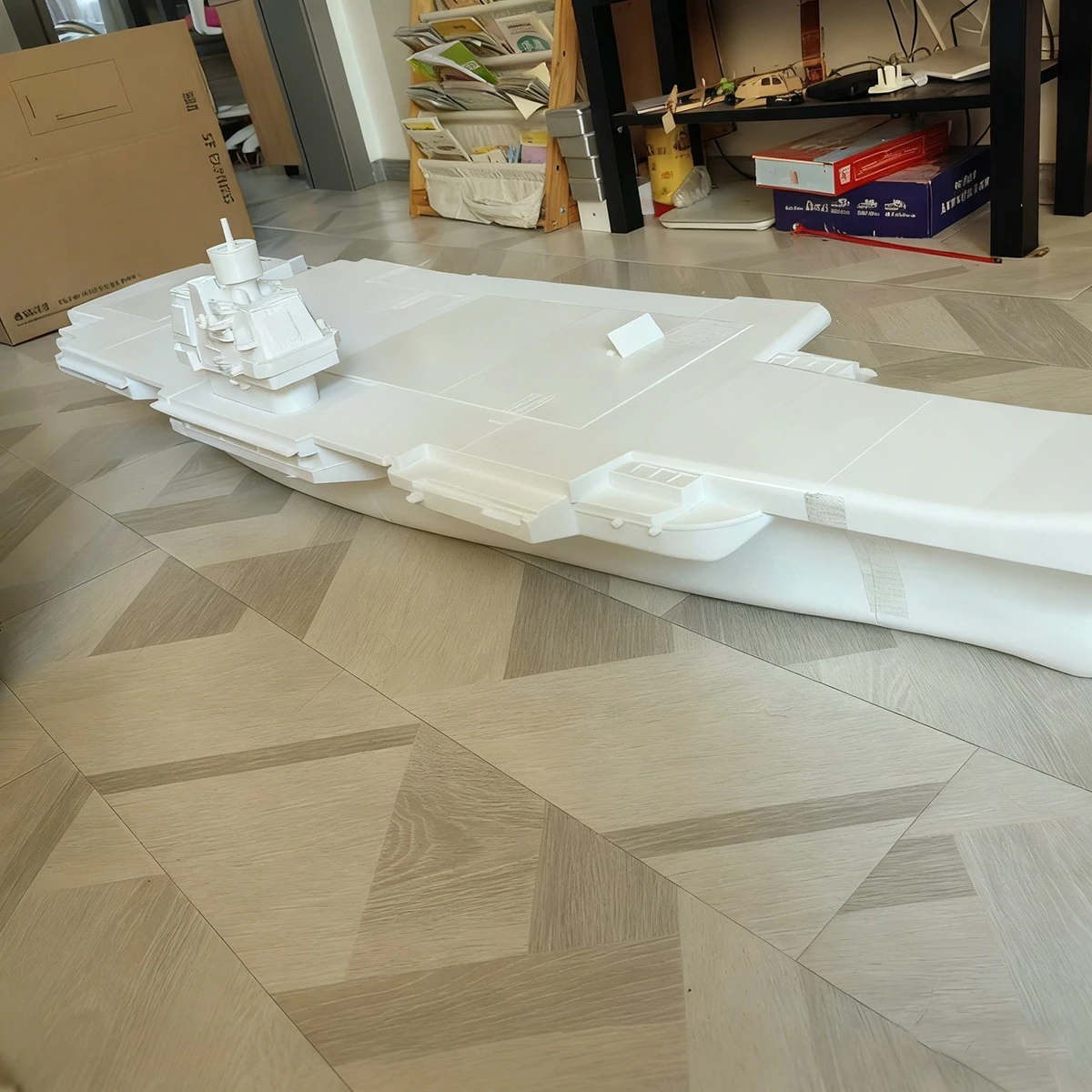 1/200 barcos rc 162cm ulyanovsk porta-aviões barco de controle remoto 3d impresso rc schiffe modelo kit navio brinquedo navio de guerra modelo