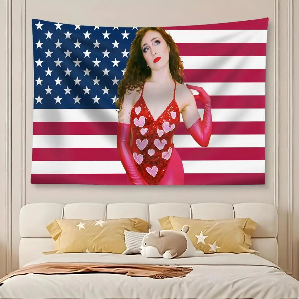 Singer C-Chappells Star Roan Tapestry Art Decor Banner Microfiber Backdrop for Bedroom Living Room Bar Garden Party
