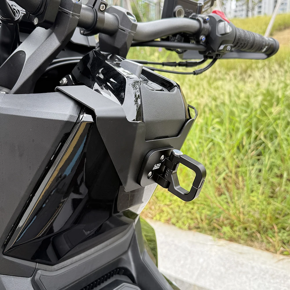 สำหรับรถมอเตอร์ไซค์ฮอนด้า ADV350 ADV 350 ปี 2022-2024 2025 2026 อุปกรณ์เสริม ตะขอแขวนหมวกแบบพับได้ ที่แขวนกระเป๋าเก็บสัมภาระ