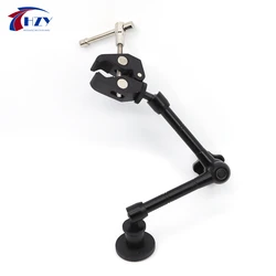 HZY Metal Magic Arm Articulating Super Clamp Crab 720 Degree Adjustable Universal Holder Clip for Solder Station Hot Air Gun