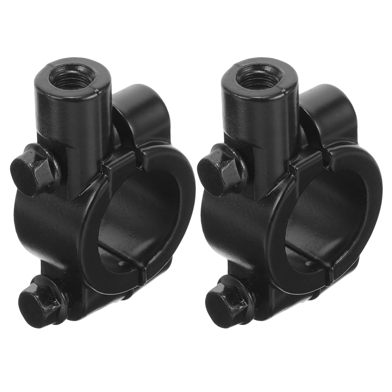 

2pcs Motorcycle Rearview Mount Durable Metal Motorbike Holder Handle Bar Clamp Bracket For Electric Cars Bikes Enhanced