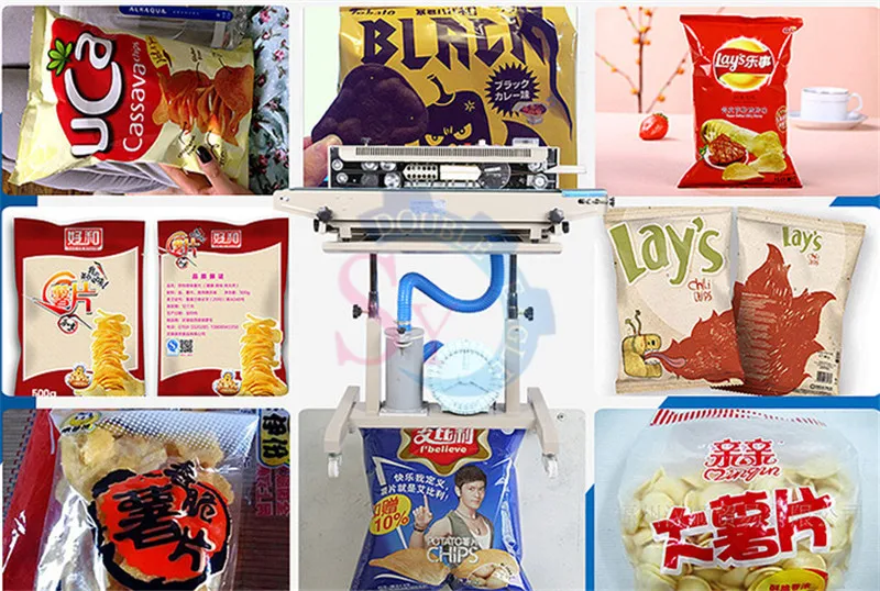Оптовая цена, автоматическая машина для упаковки надувной пленке с воздушным наполнением/машина для запечатывания картофельных чипсов с начинкой азотом