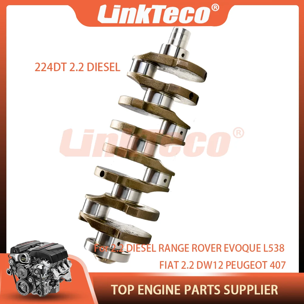 Engine Parts Cast Crankshaft Without Gear Fit 2.2 Diesel 224DT DW12 For CITROEN FIAT FORD JAGUAR LAND ROVER L359 PEUGEOT 407