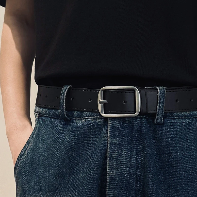 حزام جلد PU للنساء بنطلون أسود وبني حزام للجينز أحزمة عصرية غير رسمية حزام عتيق حزام خصر نسائي عالي الجودة #4