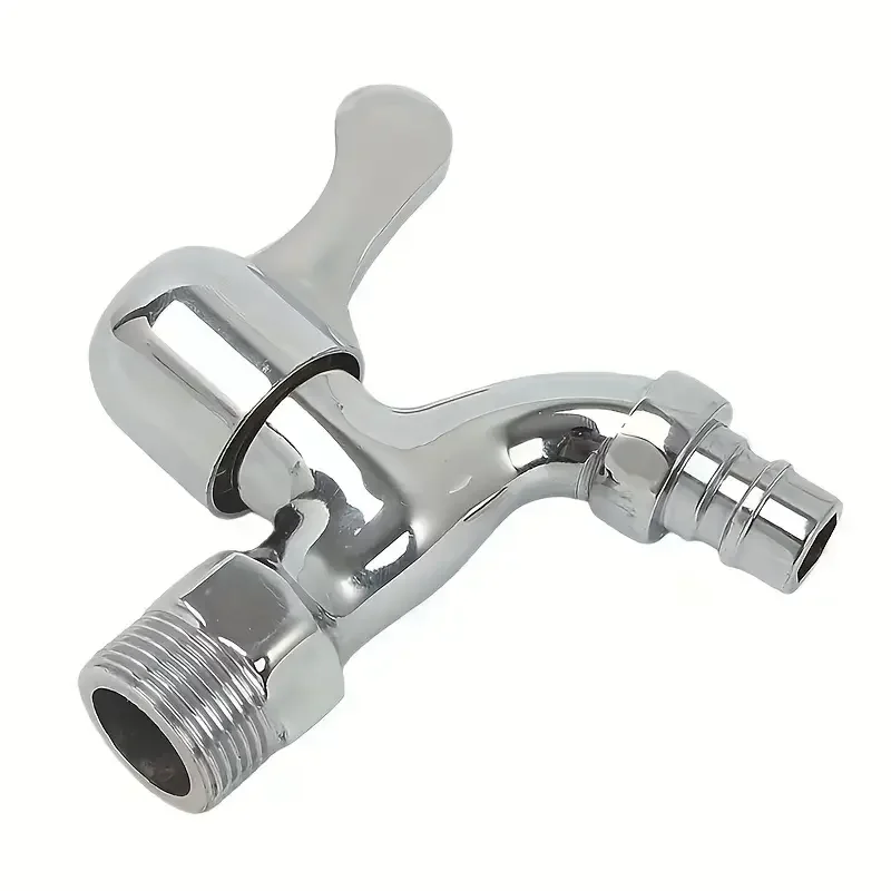 1 Universal Faucet Suitable for Home and Garden Use - Alloy Structure Faucet with Adjustable Flow, Connects to Washing Machine/Hose/Sink Plumbing System - Single Cold Water Washing Machine Faucet - Water Valve, Water Kettle view 3