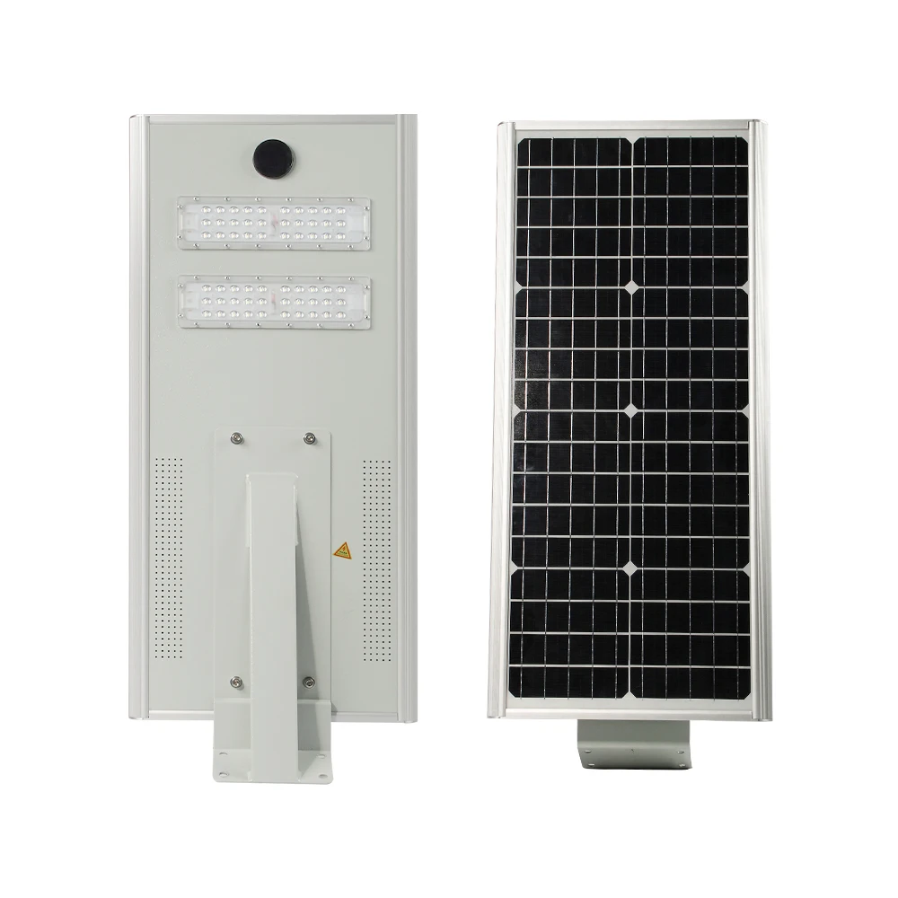 80W 100W Battery Power Panel Lights System Outdoor Dimmable Integrated Led Solar Street Light
