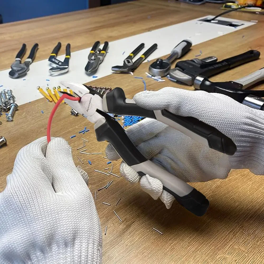 Professional Multifunctional Diagonal Pliers with Needle Nose Universal Wire Cutters Essential Hardware Tools for Electricians