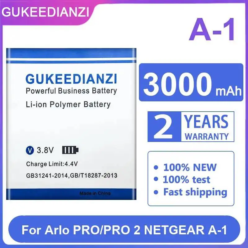 

Camera Battery Good Low-Temperature Performance For Arlo Pro Pro 2 for Netgear A-1 3000mAh