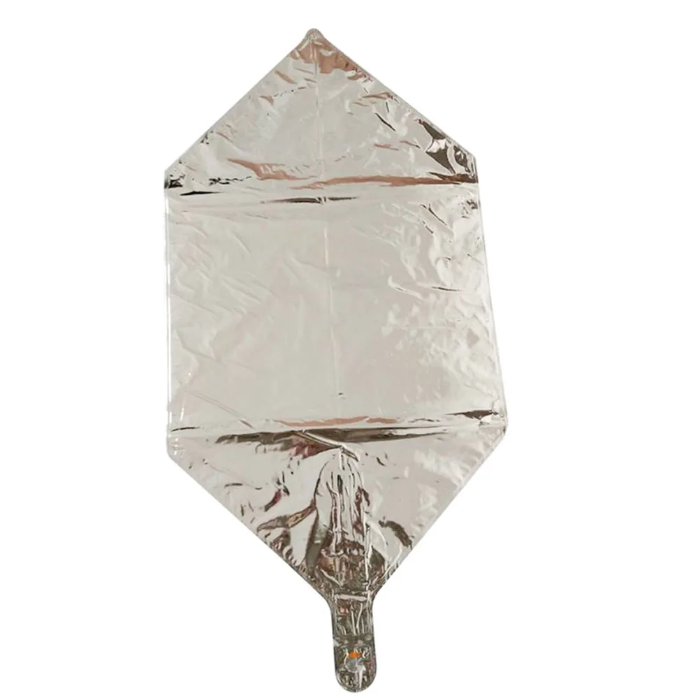 

5 Pcs Aluminum Film Balloon New Rіk 2024 Decor Party Accessories Decorations Theme Birthday Silver Balloons Rectangle