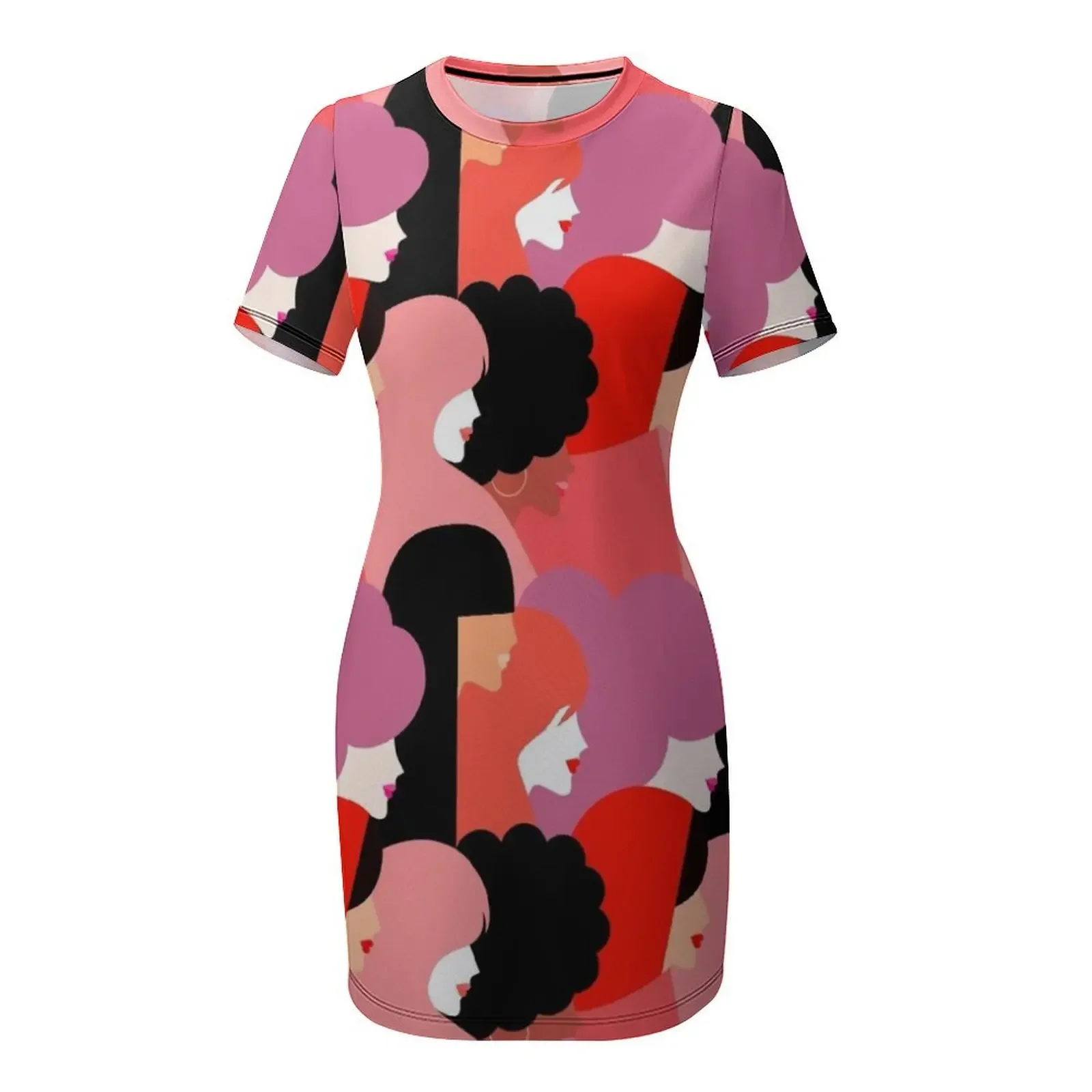 معًا نستمر - قوة الفتاة # Girlpower فستان بأكمام قصيرة ملابس نسائية فستان حفلة موسيقية فساتين كوكتيل فستان #4