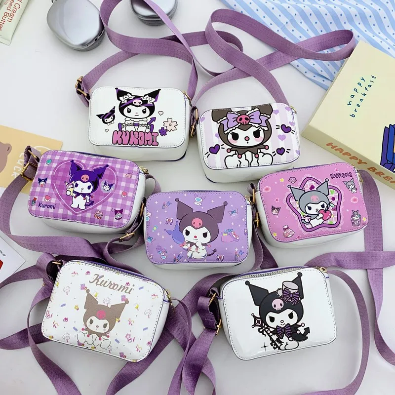 

Новая сумка Kuromi, детская сумка с мультяшными картинками, сумки на плечо, милая сумка-мессенджер для девочек, кошелек для монет, модные подарки