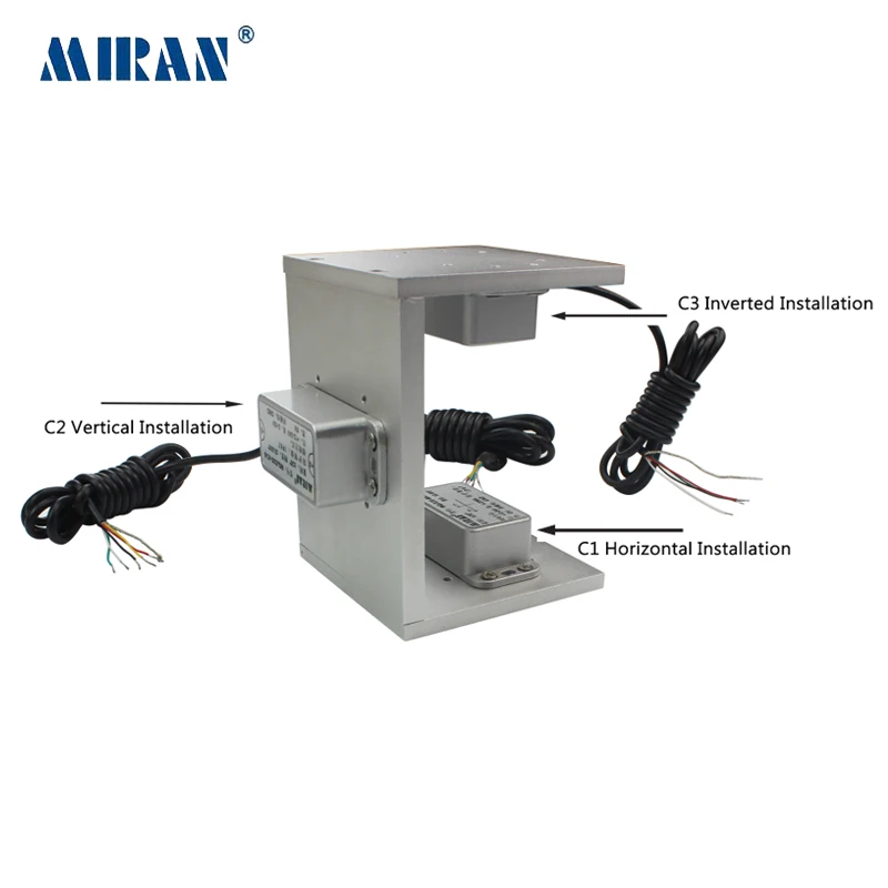 MIRAN Dual Axis Inclinometer Tilt Sensor MQJS 15/30/60Angle Displacement Transducer Digital and Analog Output Static Measurement