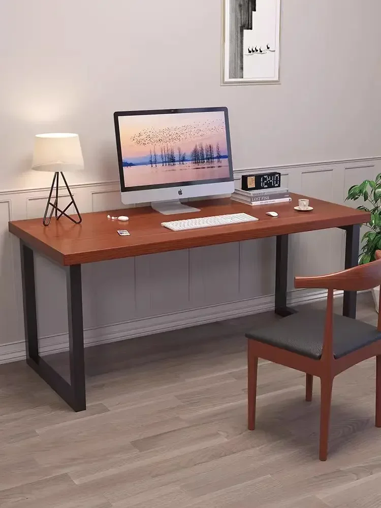 Bar high table foot wrought iron dining table island foot simple computer book long table tripod