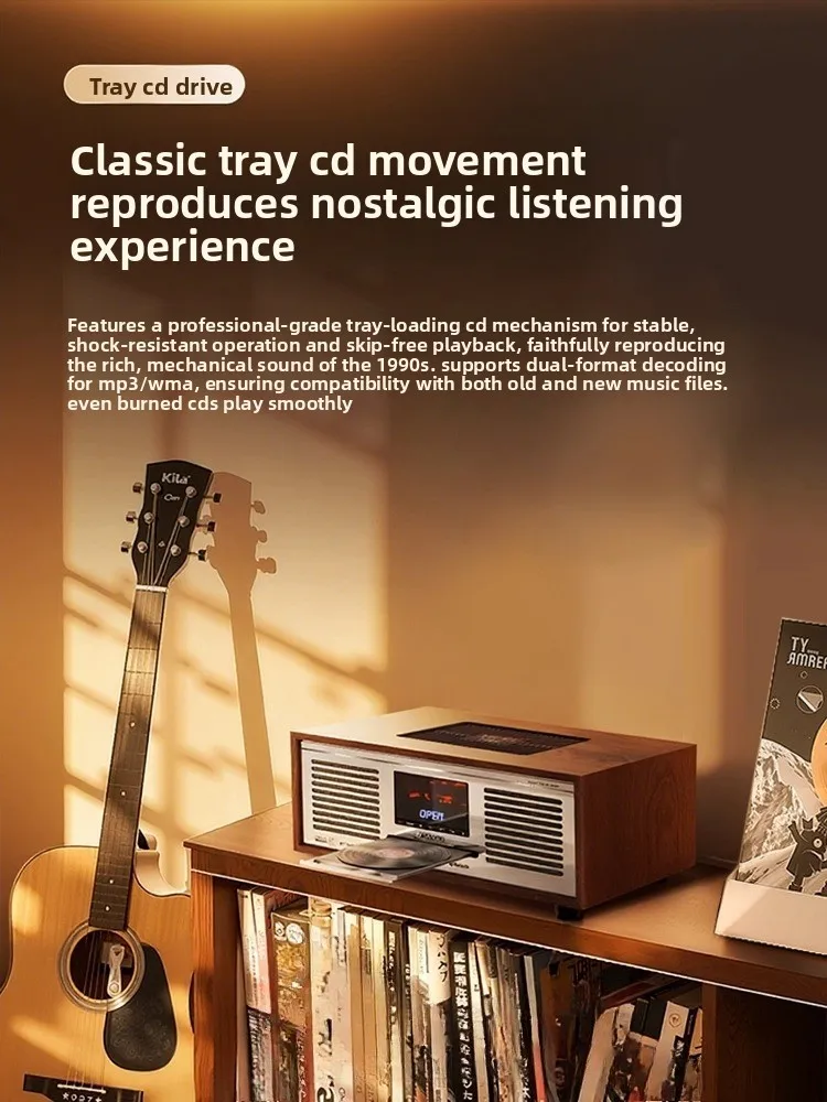 Audiophile HiFi speak er CD player retro bluetooth speaker high qual ity FM radio integrated