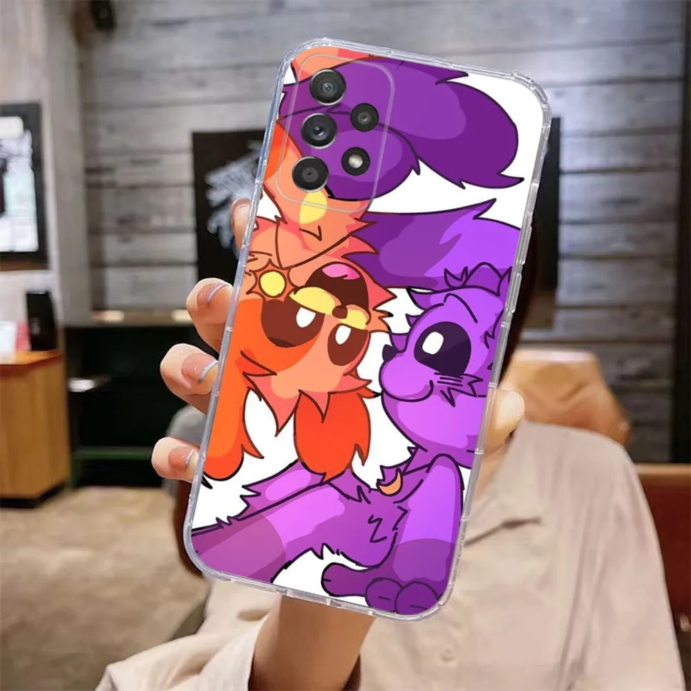 Catnap and Dogday Phone Case For Samsung Galaxy A71,70,52,51,40,31,A50,30S,21S,Note20ultra Transparent Cover