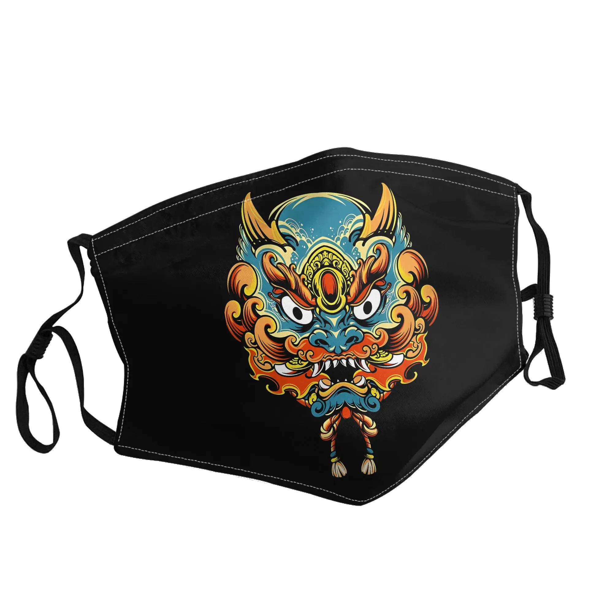 

Japanese Oni Mask Unisex Outdoor Fashion Printed