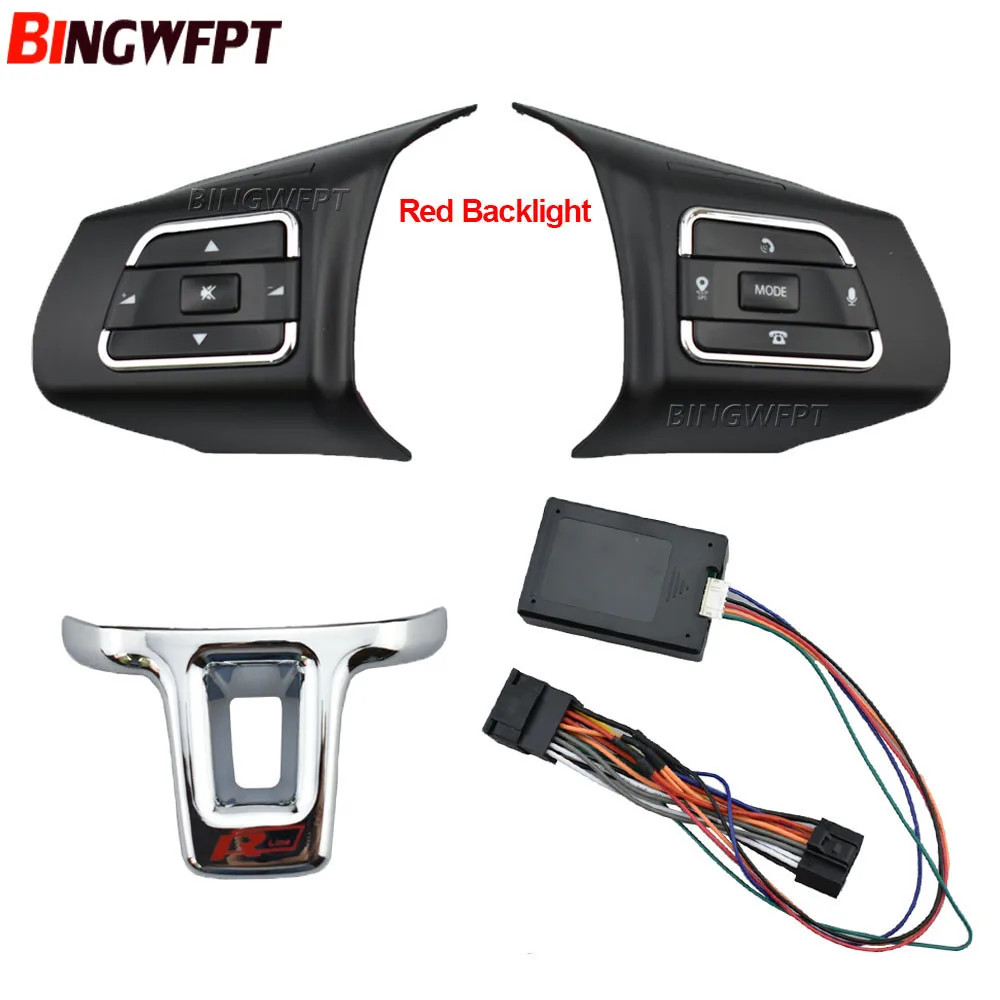 Modified Multifunction Steering Wheel Control Switch For VW MK6 Golf Jetta Polo Audio Volume Button