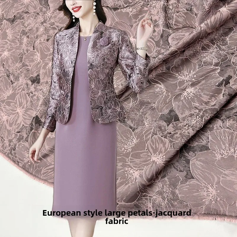 

Европейская жаккардовая ткань для костюма для шитья своими руками, парчовая одежда, дизайн, ветровка, ткань на метр