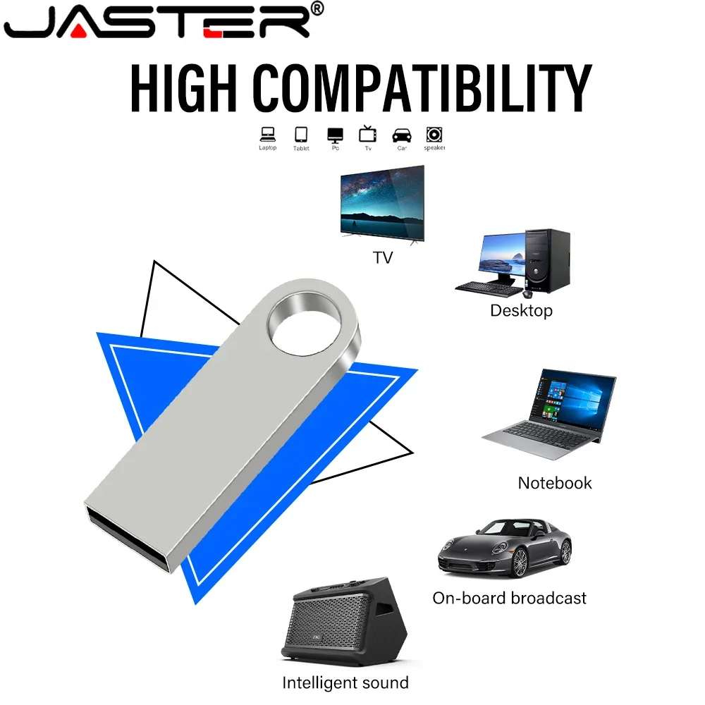 محركات أقراص فلاش USB 2.0 معدنية صغيرة 64 جيجابايت 32 جيجابايت 16 جيجابايت محرك قلم عالي السرعة 8 جيجابايت 4 جيجابايت سلسلة مفاتيح مجانية عصا الذاكرة هدية إبداعية قرص U