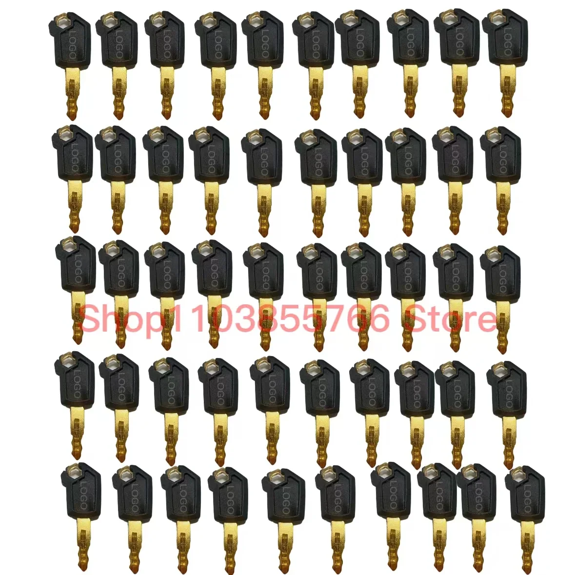 

50PCS Iron Key for Caterpillar Tractor Loader Truck 5P8500 Heavy Equipment Ignition Key New Style with Cat Logo Key