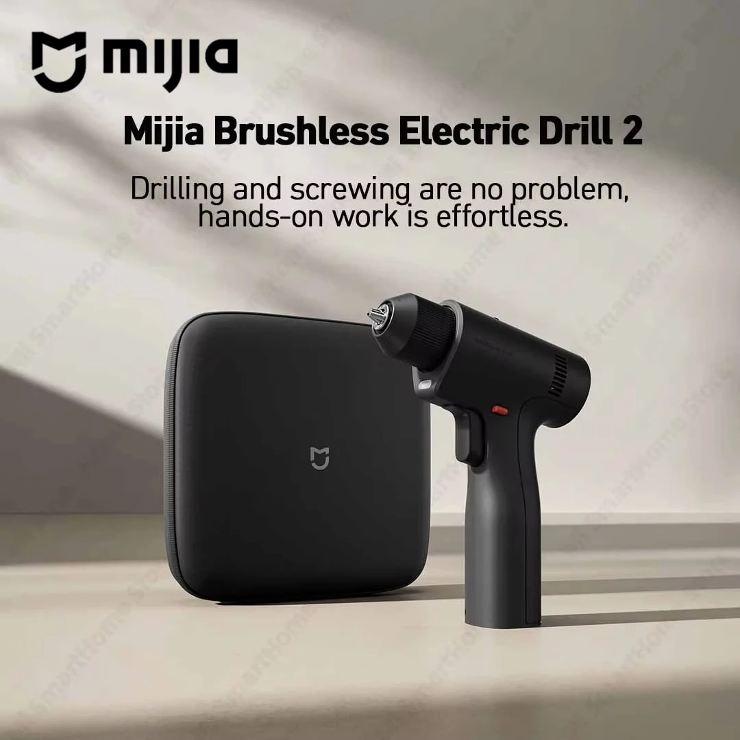 

Бесщеточная электродрель MIJIA 2, умный 32-скоростной аккумуляторный шуруповерт A-Gear с набором аксессуаров, перезаряжаемый через Type-C, для дома